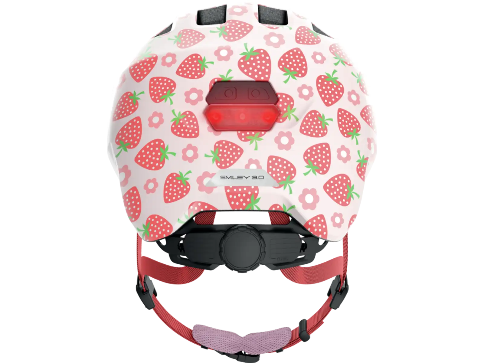 Abus Smiley 3.0 LED detská prilba Strawberry