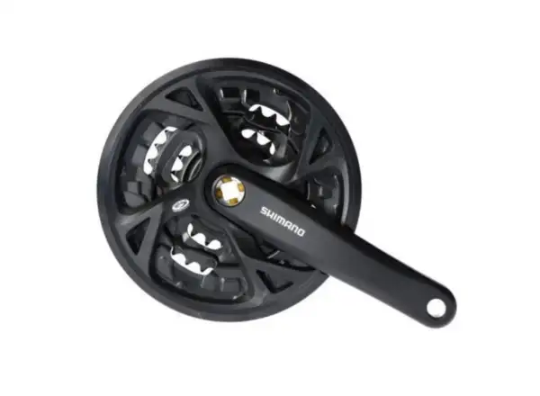 Shimano Acera FC-M371 kľuky štvorhran, 3x9 170 mm s krytom, čierne