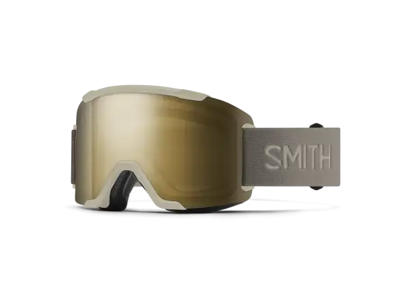 Smith Squad lyžiarske okuliare Chalk / ChromaPop Sun Black Gold Mirror (2 sklá)
