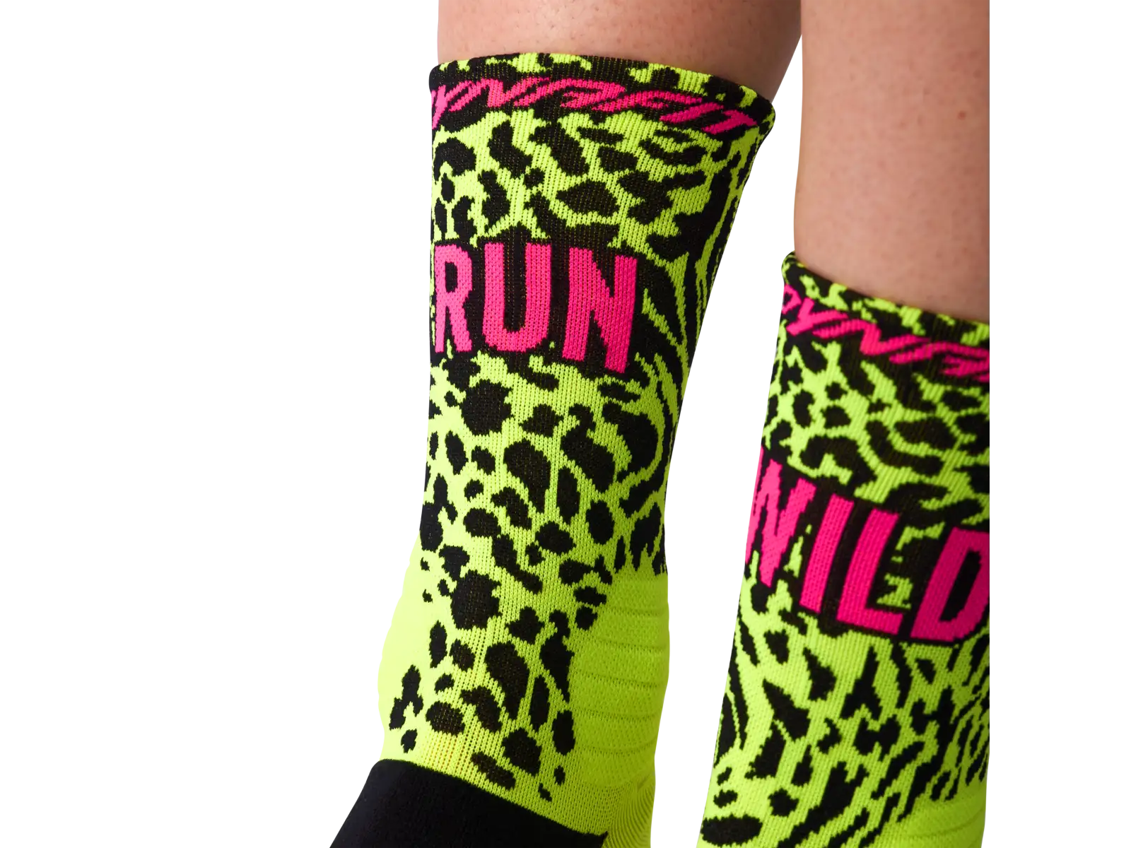 Dynafit Run Wild Crew bežecké ponožky Black Out/Ultra Yellow