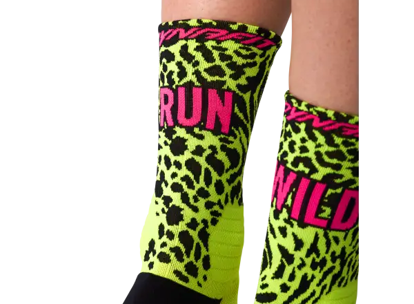 Dynafit Run Wild Crew bežecké ponožky Black Out/Ultra Yellow