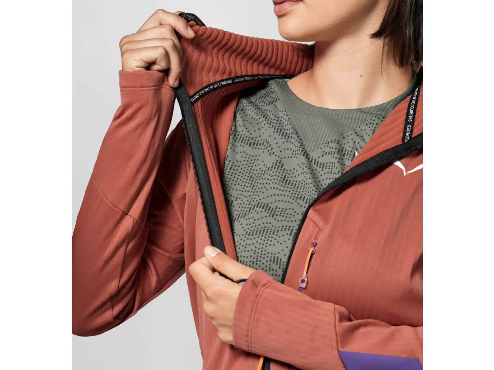 Salewa Pedroc 3 Hooded dámska mikina Etruscan Red