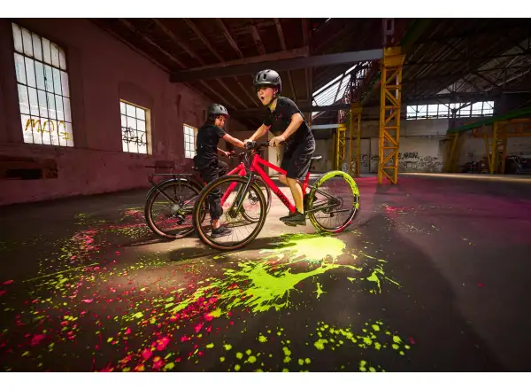 Woom 5 EXPLORE detský bicykel neon pink