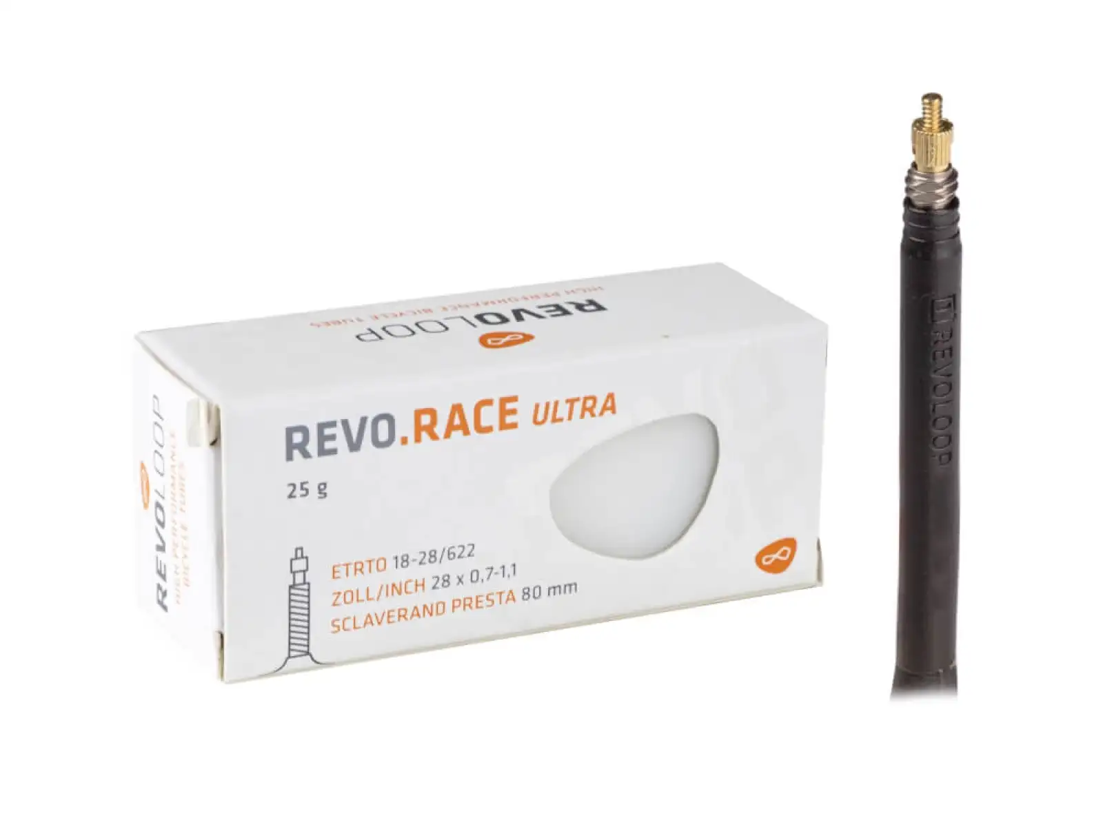 Revoloop Race Ultra cestná duša 18/28-622 FV80 gal. ventil