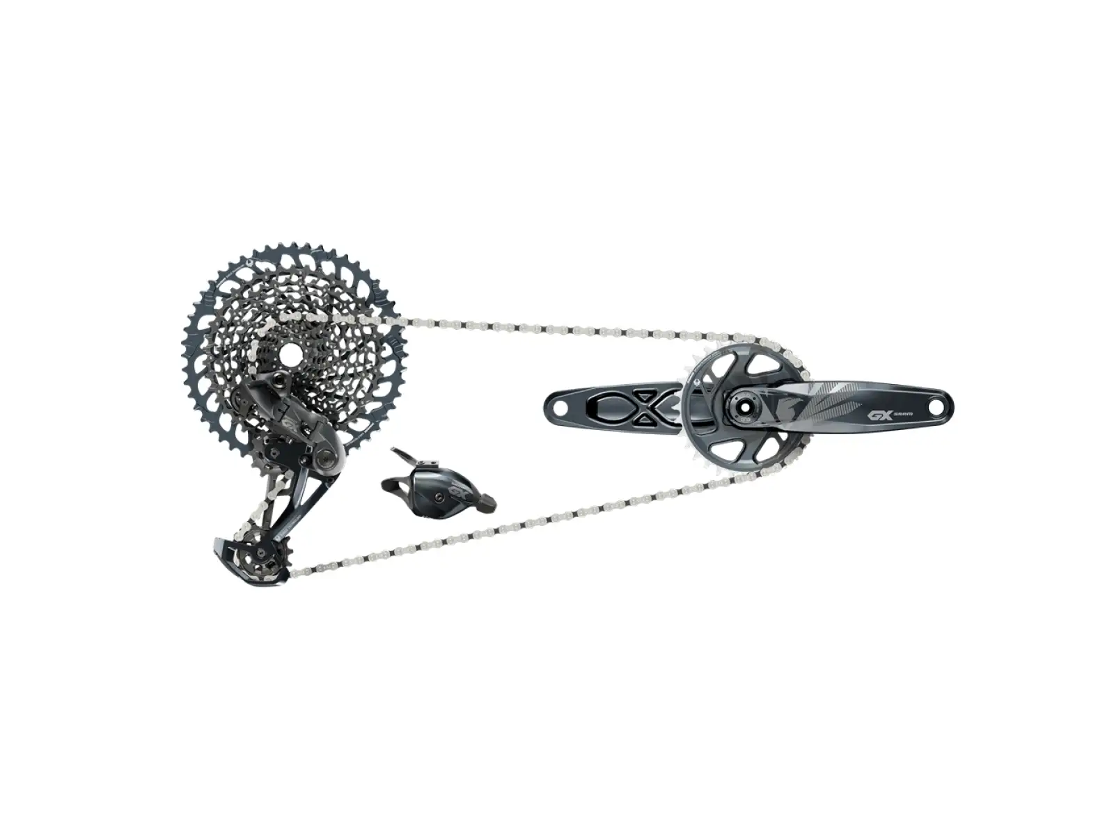 Sada Sram GX Eagle DUB Boost - 175 mm, 32 zubov, Lunar