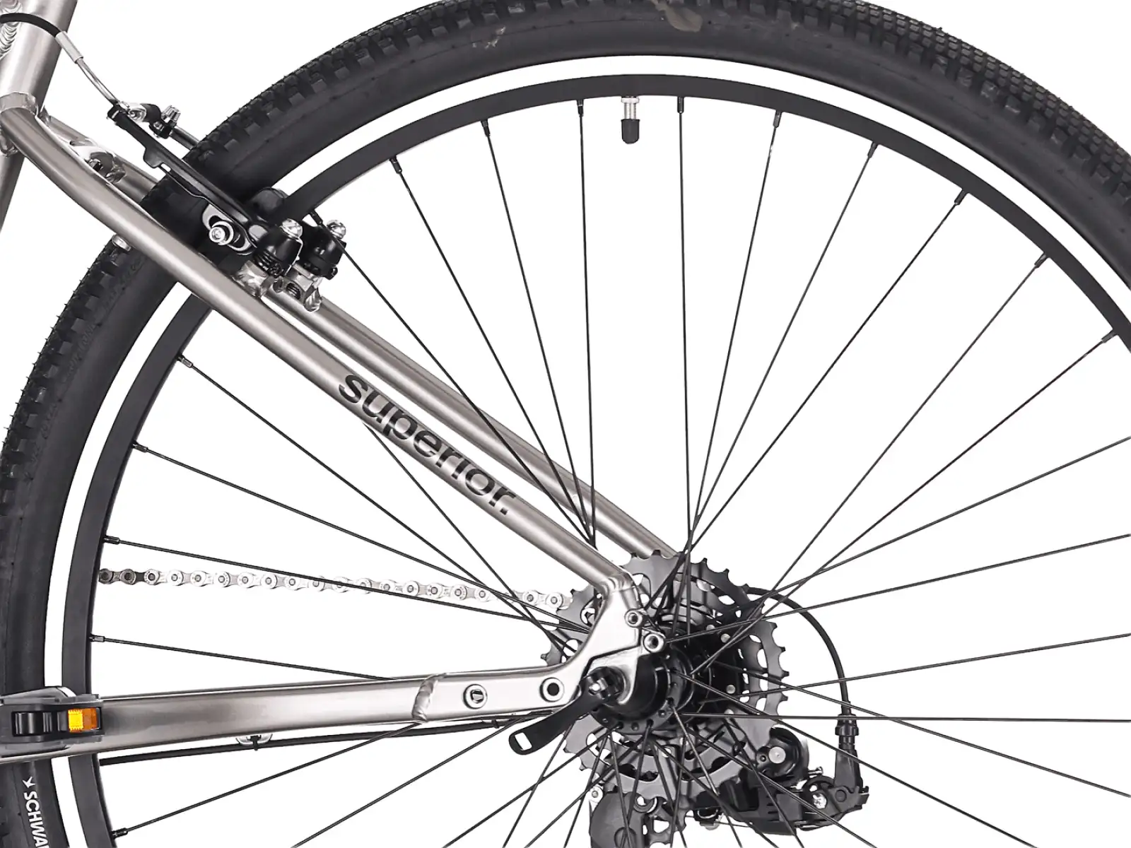 Superior Blox 6.0 trekingový bicykel Gloss Dark Chrome