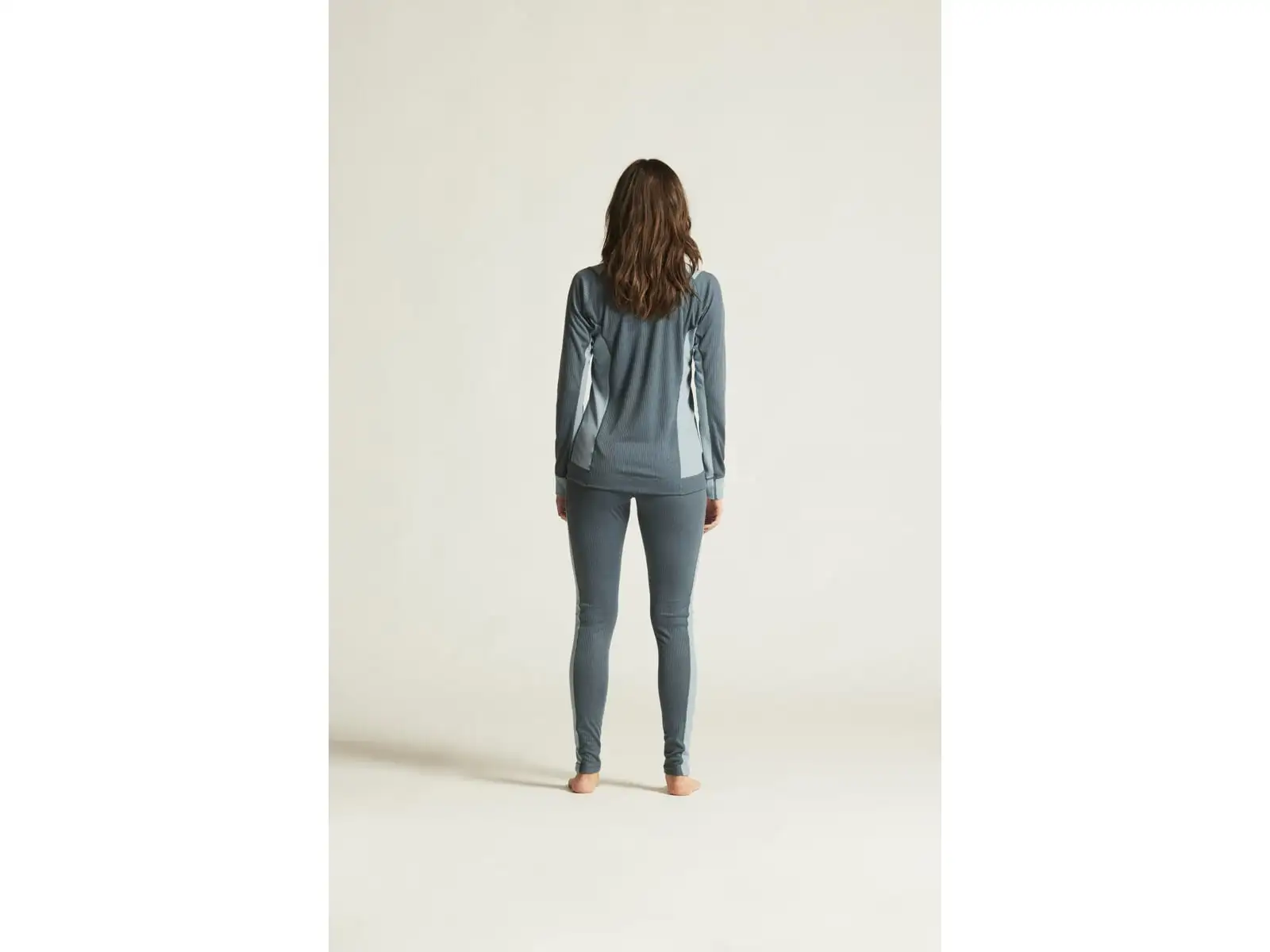 Craft Core Dry Baselayer dámska súprava tričko dlhý rukáv+nohavice modrá