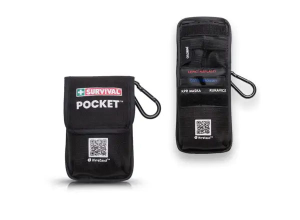 Survival First Aid Kit Pocket kompaktná KPR sada
