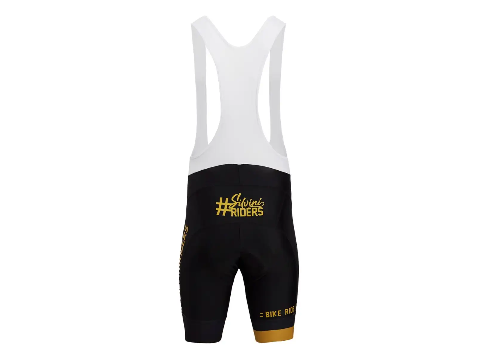 Silvini Cantono Bib pánske šortky s vložkou Black/Gold