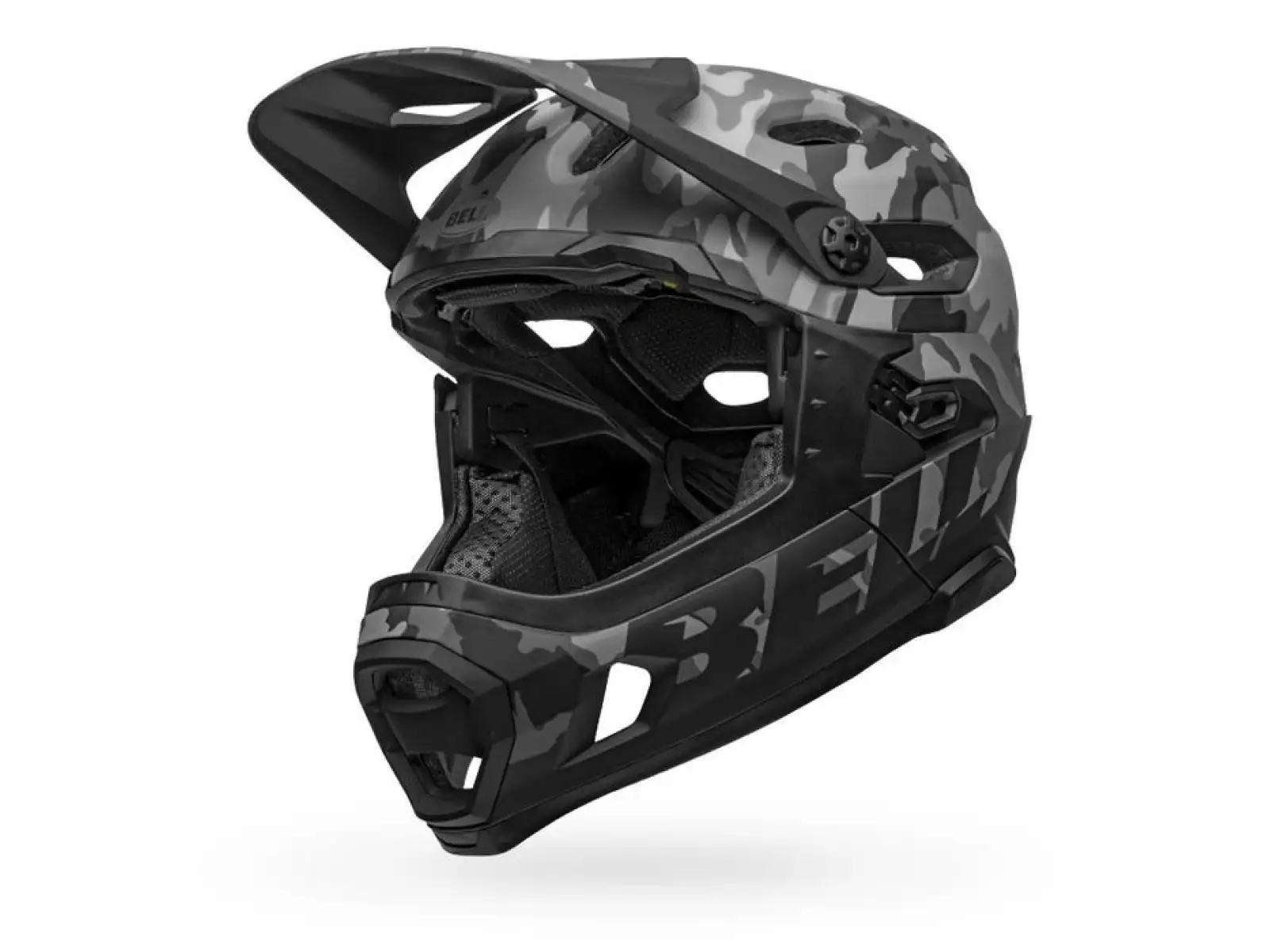 Prilba Bell Super DH Mips Mat/Gloss Black Camo