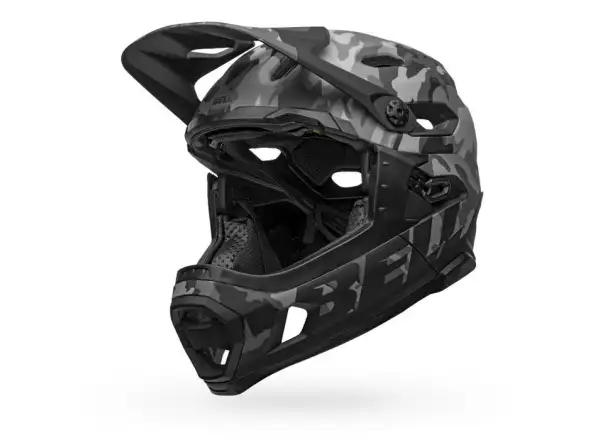 Prilba Bell Super DH Mips Mat/Gloss Black Camo