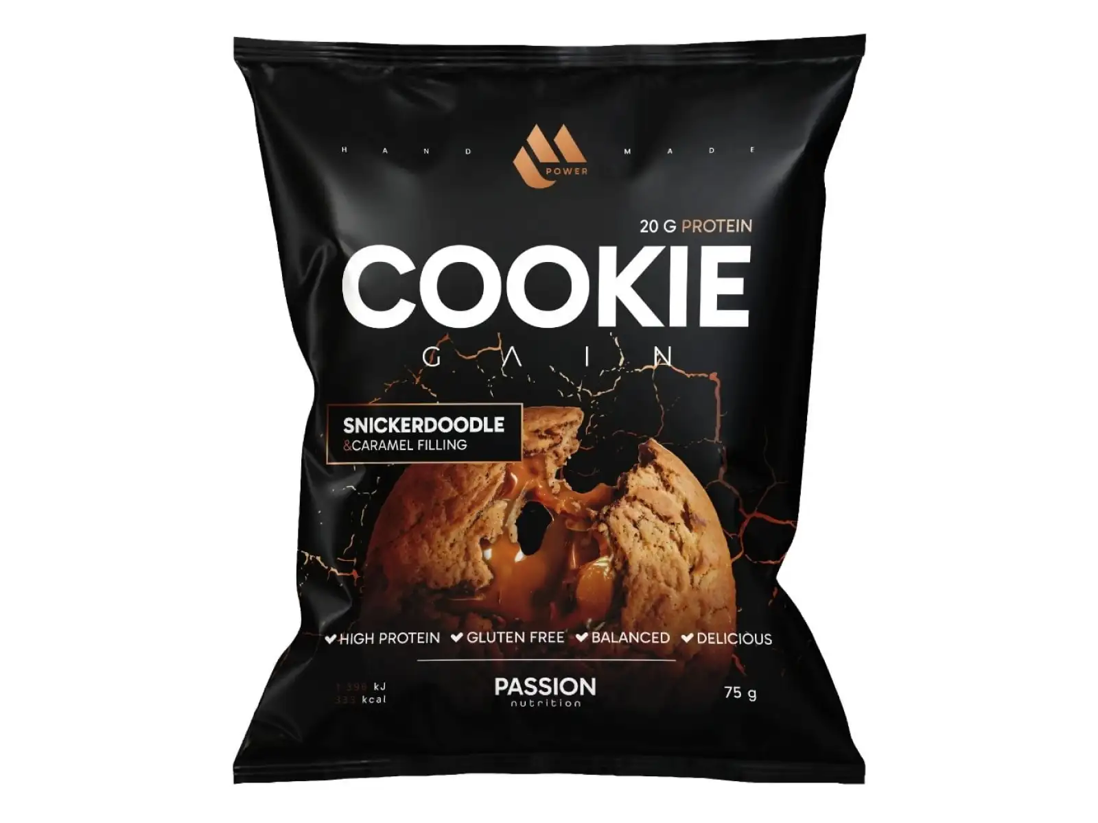 Passion MPower Cookie Gain 75g Snickerdoodle karamelová náplň