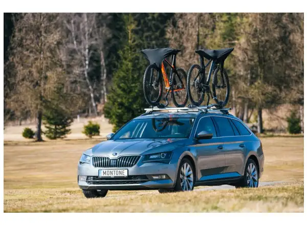 Montone bike mRoof ochrana kolies pre prevoz na strešnom nosiči.