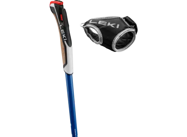 Leki PRC 850 TR bežecké palice Naturalcarbon-regal blue light-white