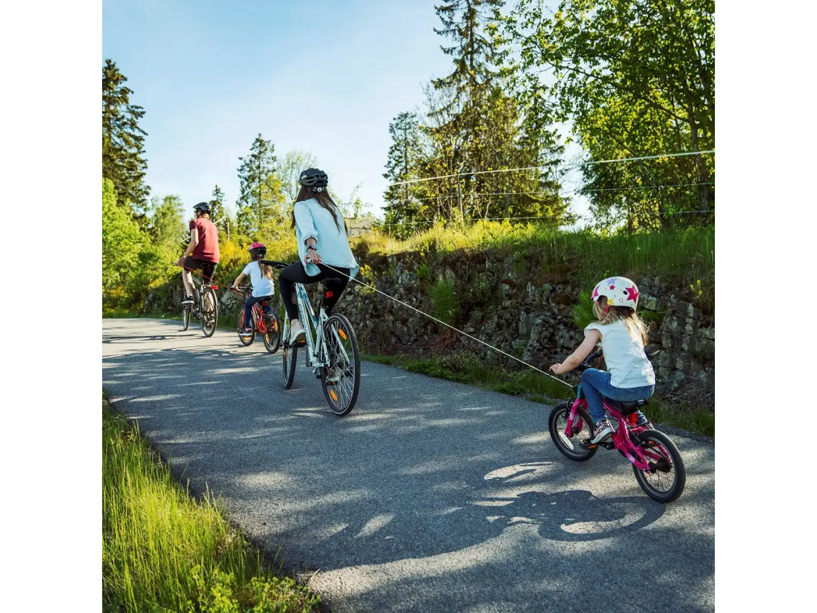 Kidreel navijak pre detské bicykle ružový