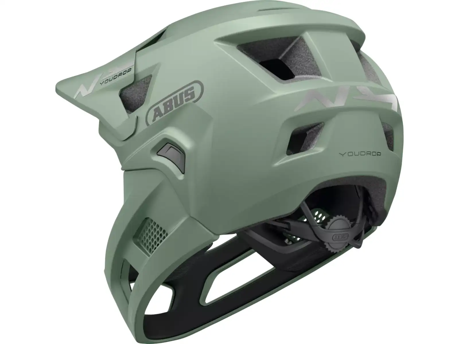 Abus YouDrop FF detská prilba Mist Green