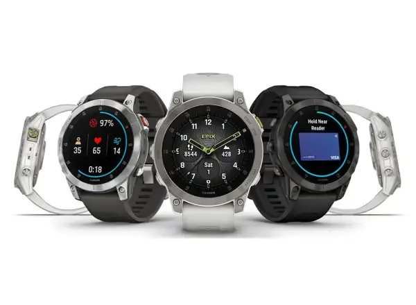 Garmin epix Gen 2 Sapphire Edition smart hodinky Titanium/White