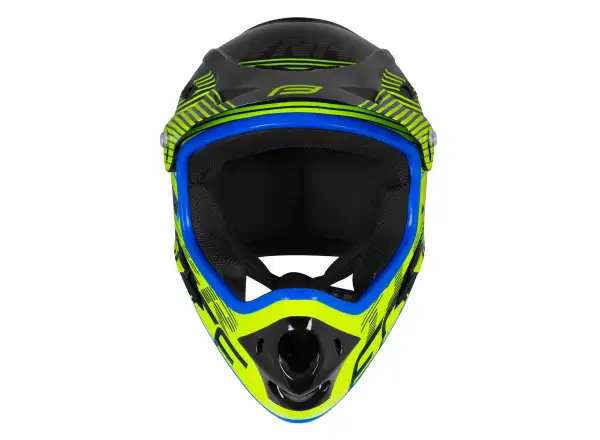 Force Tiger downhill prilba čierna/fluo