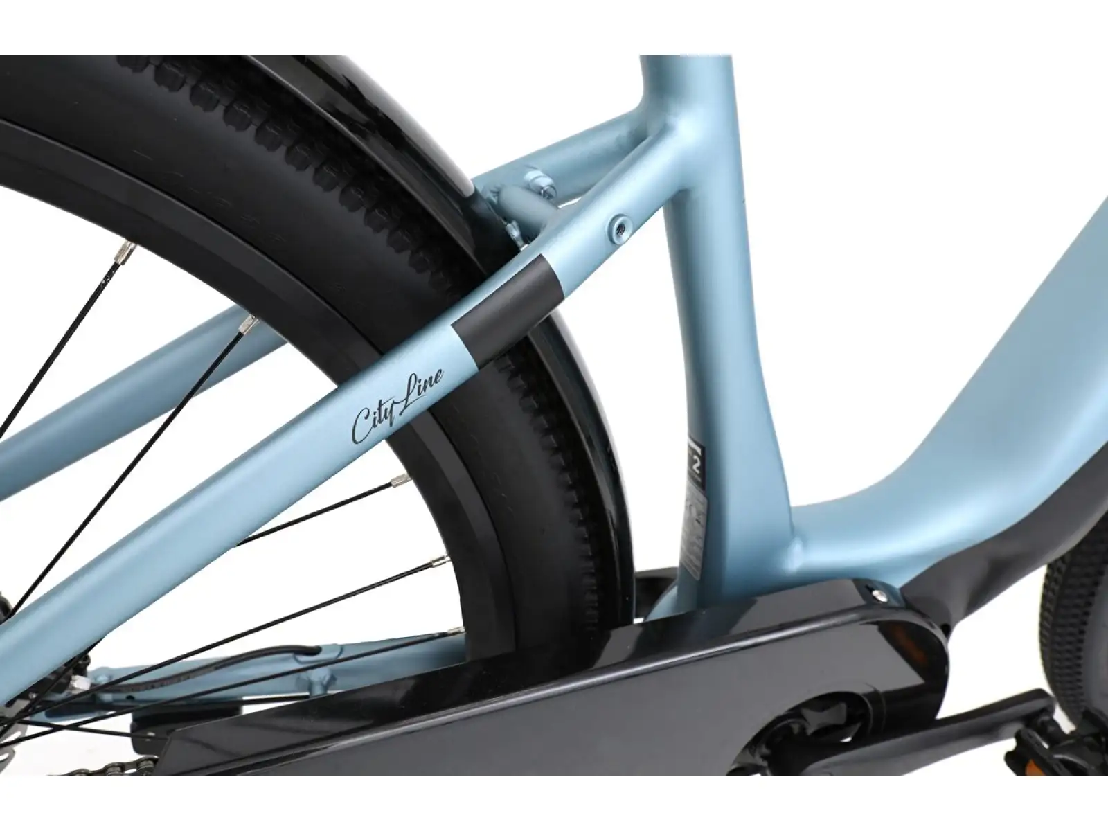 CANULL City 3 720 Wh nízkonástupový elektrobicykel light blue