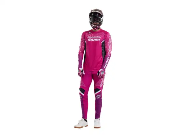 Troy Lee Designs x SRAM Sprint Ultra pánsky dres s dlhým rukávom Radioscape Fuchsia