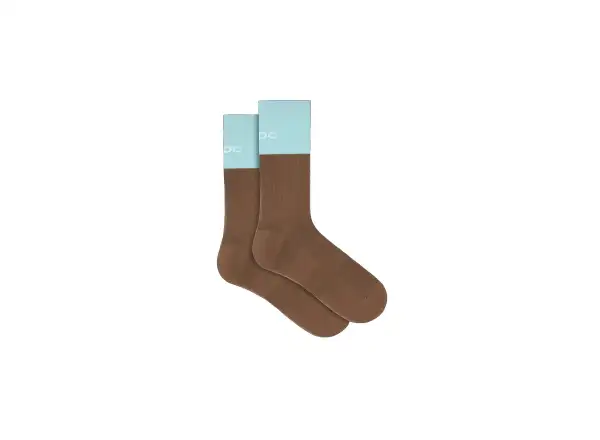 POC Motion MTB Long ponožky Bronzite Brown/Lazurite Blue