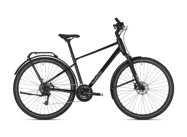 Superior BLOX 6.2 T trekingový bicykel Gloss Metallic Black