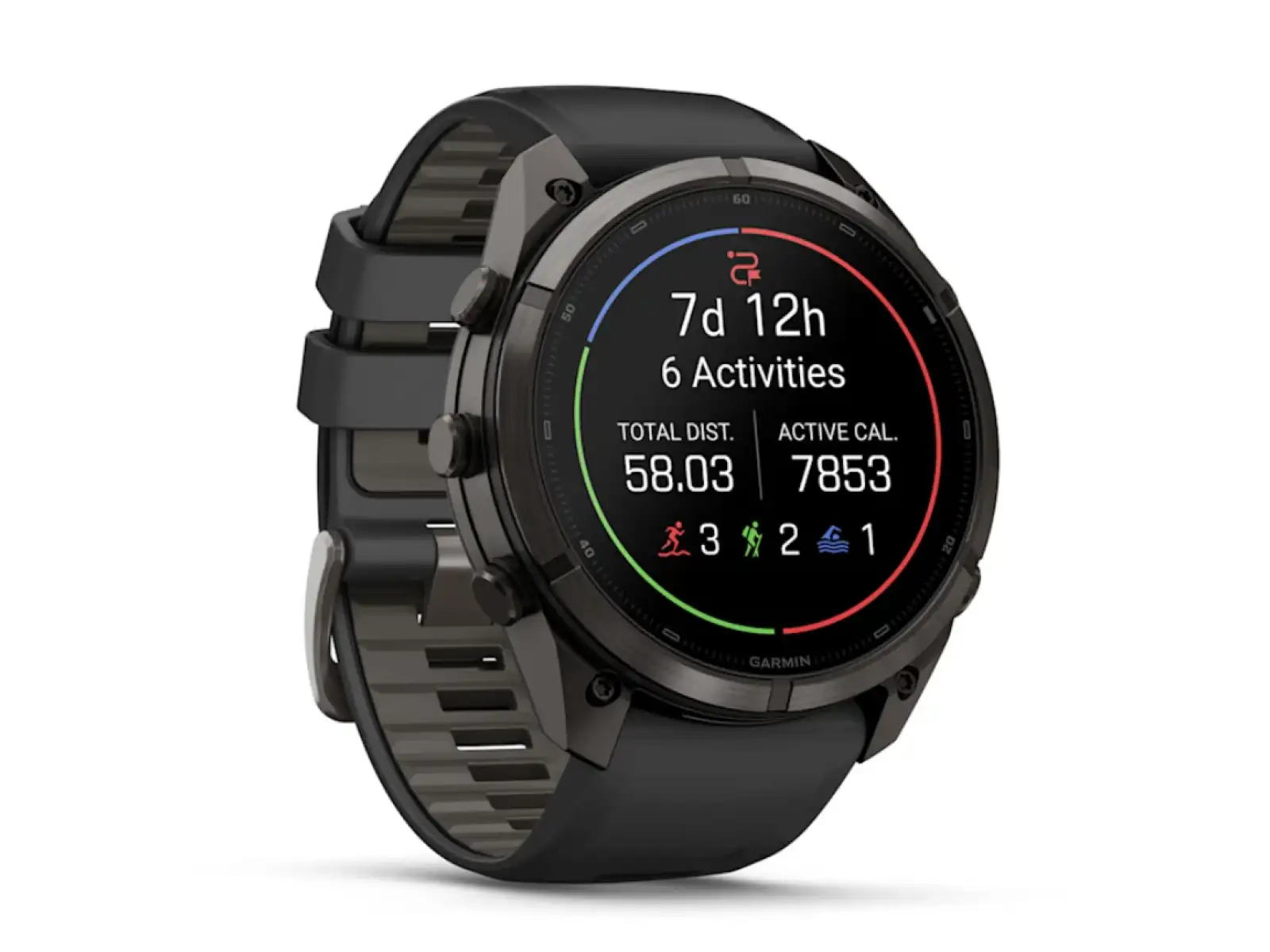 Garmin Fénix 9 Pro inReach 51 mm inteligentné hodinky Carbon gray DLC Titanium Black/Pebble gray