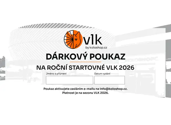 VLK darčekový poukaz na sezónu 2026 v hodnote 550 Kč