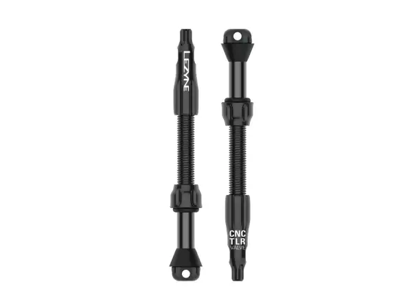 Bezdušové ventilky Lezyne CNC TLR Valve Pro 60 mm (čierna)