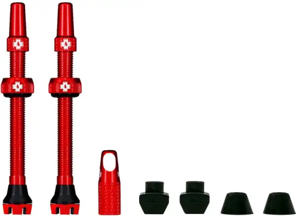 Muc-Off Tubeless Presta Valve KIT V2 bezdušový ventil 2 ks červená