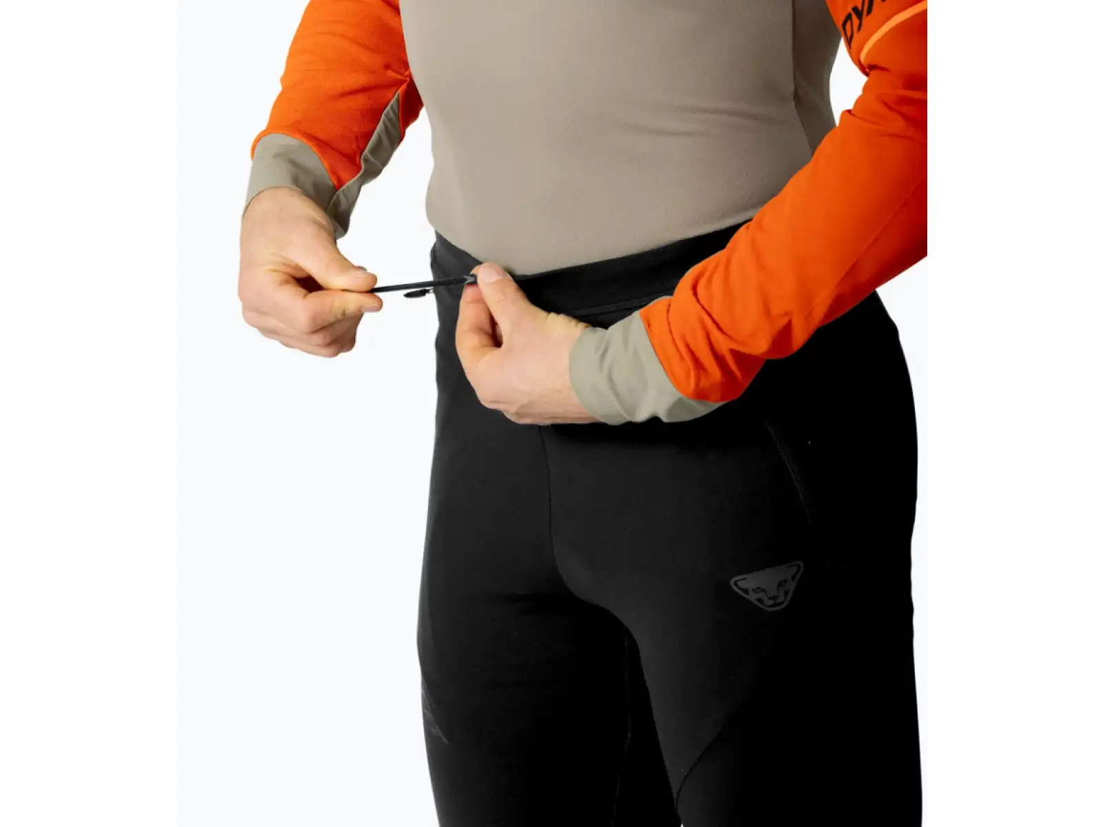 Dynafit Alpine Softshell Hybrid pánske bežecké nohavice Black Out
