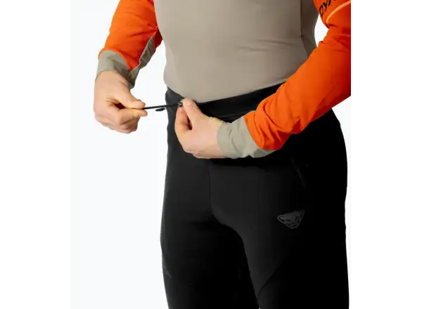 Dynafit Alpine Softshell Hybrid pánske bežecké nohavice Black Out