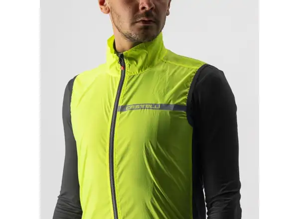 Castelli Squadra Stretch pánska vesta yellow fluo/dark gray
