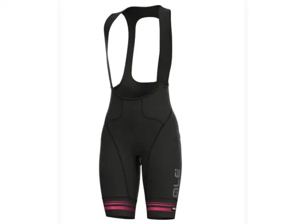 ALÉ GRAPHICS PRR SLIDE dámske kraťasy s trakmi a vložkou black/fluo pink