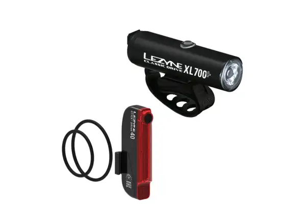 Lezyne Classic Drive XL 700+/ Stick+ Drive sada svetiel Satin Black/Black