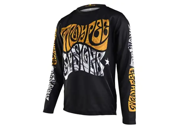 Troy Lee Designs Flowline Detský dres s dlhým rukávom Tripper Black