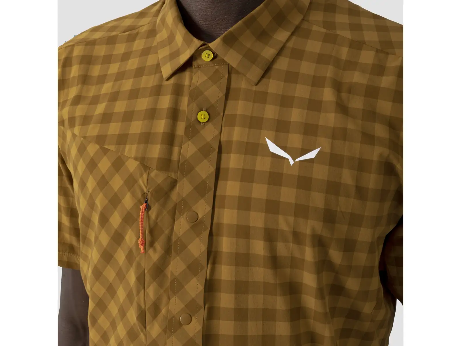 Salewa Puez Dry pánska košeľa Dark Olive