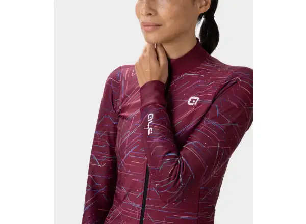 Alé Byte PR-E dámsky dres dlhý rukáv Bordeaux