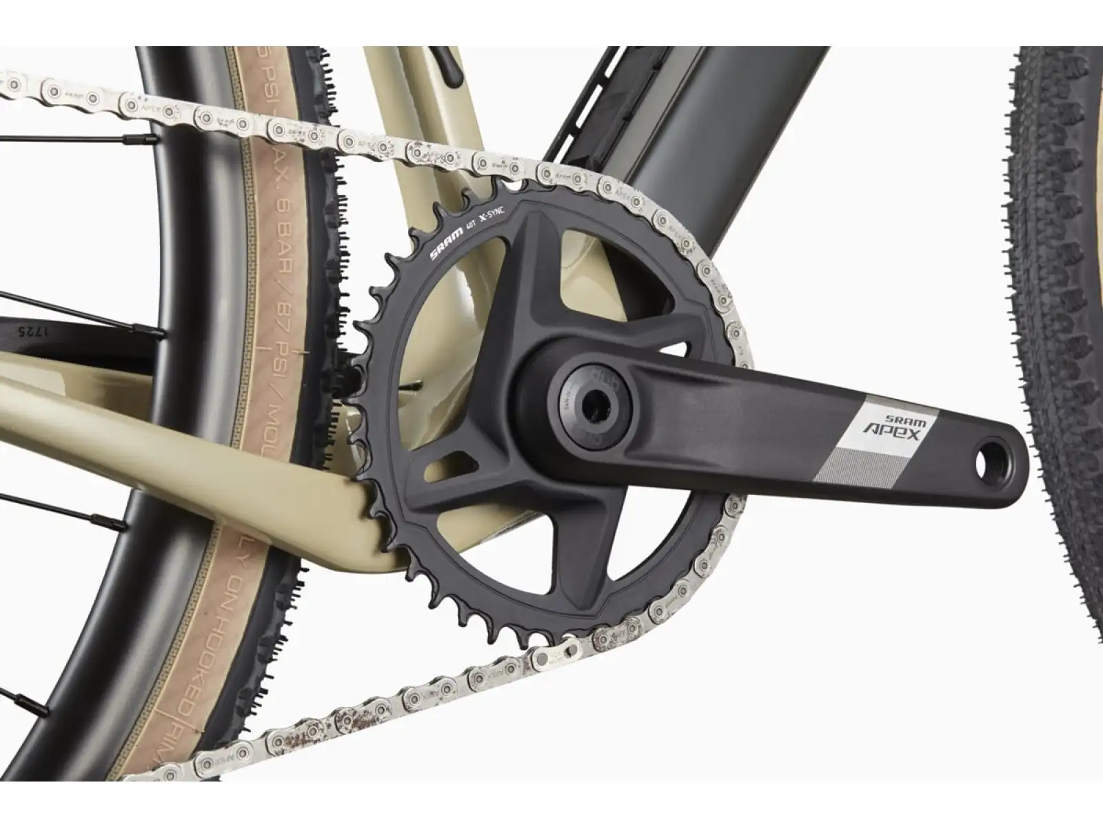Cannondale Topstone Carbon Apex 1 gravel bike Quicksand