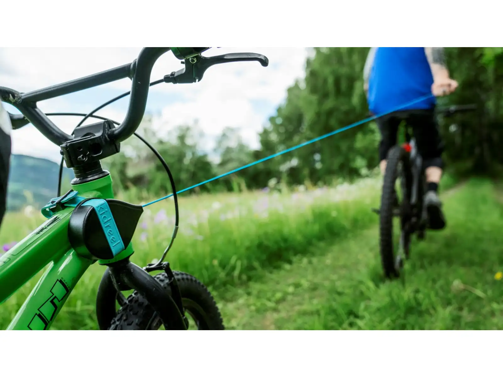 Kidreel navijak pre detské bicykle ružový