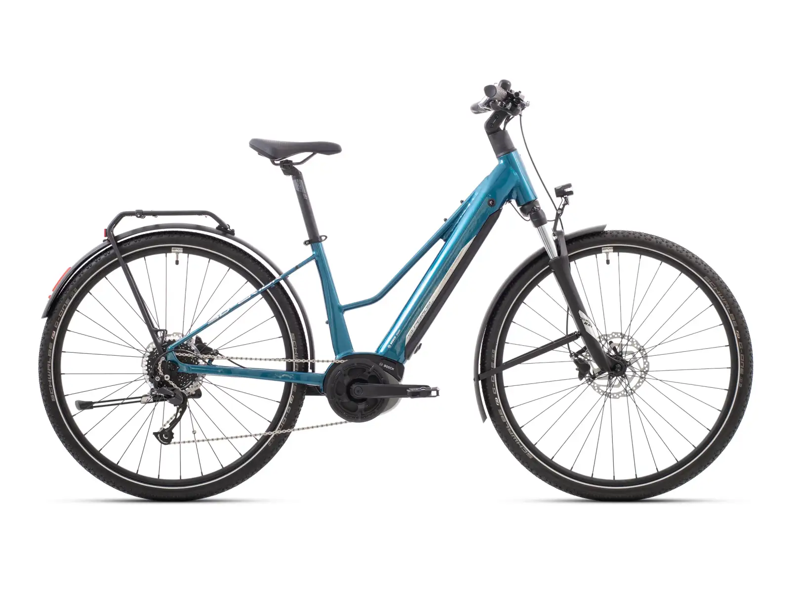 Superior eXR 6050 BL Touring trekingový elektrobicykel Gloss Petrol/Chrome Silver