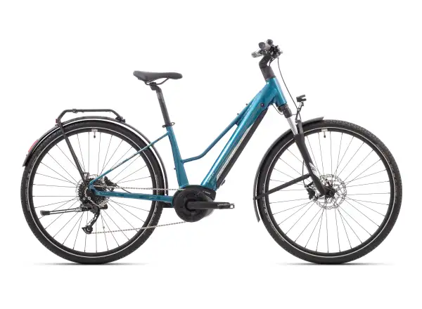 Superior eXR 6050 BL Touring trekingový elektrobicykel Gloss Petrol/Chrome Silver