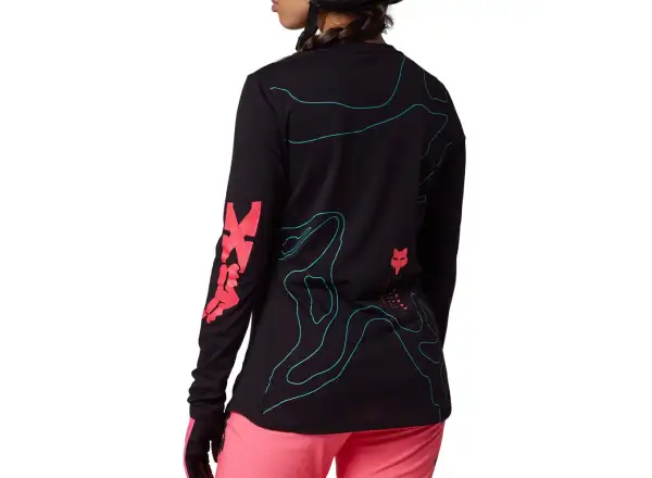 Fox W Ranger Mid Ls Lunar dámsky dres dlhý rukáv Black