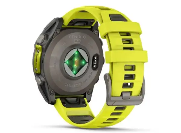 Garmin fenix 8 - 51 mm Solar Sapphire inteligentné hodinky Titanium Yellow/Graphite