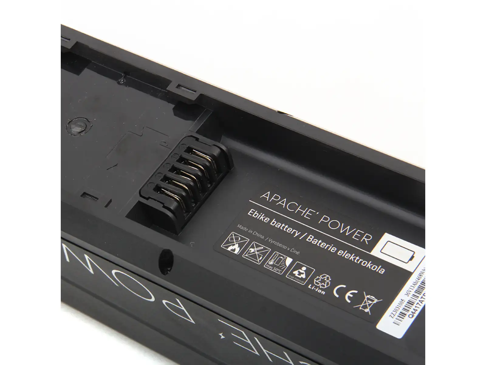 Batéria Apache Power R7 rámová Li-Ion 36 V 16 Ah/576 Wh konektor nože