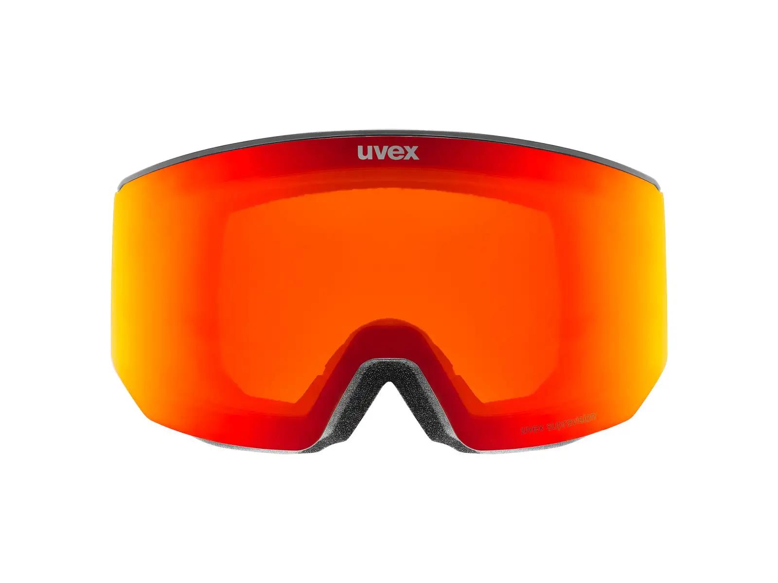 Uvex Lace Attract FM lyžiarske okuliare black matt/red - orange