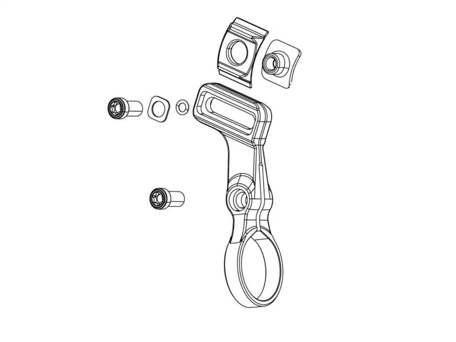 Sram POD AXS Bridge Clamp objímka elektronického radenia Matchmaker pravá