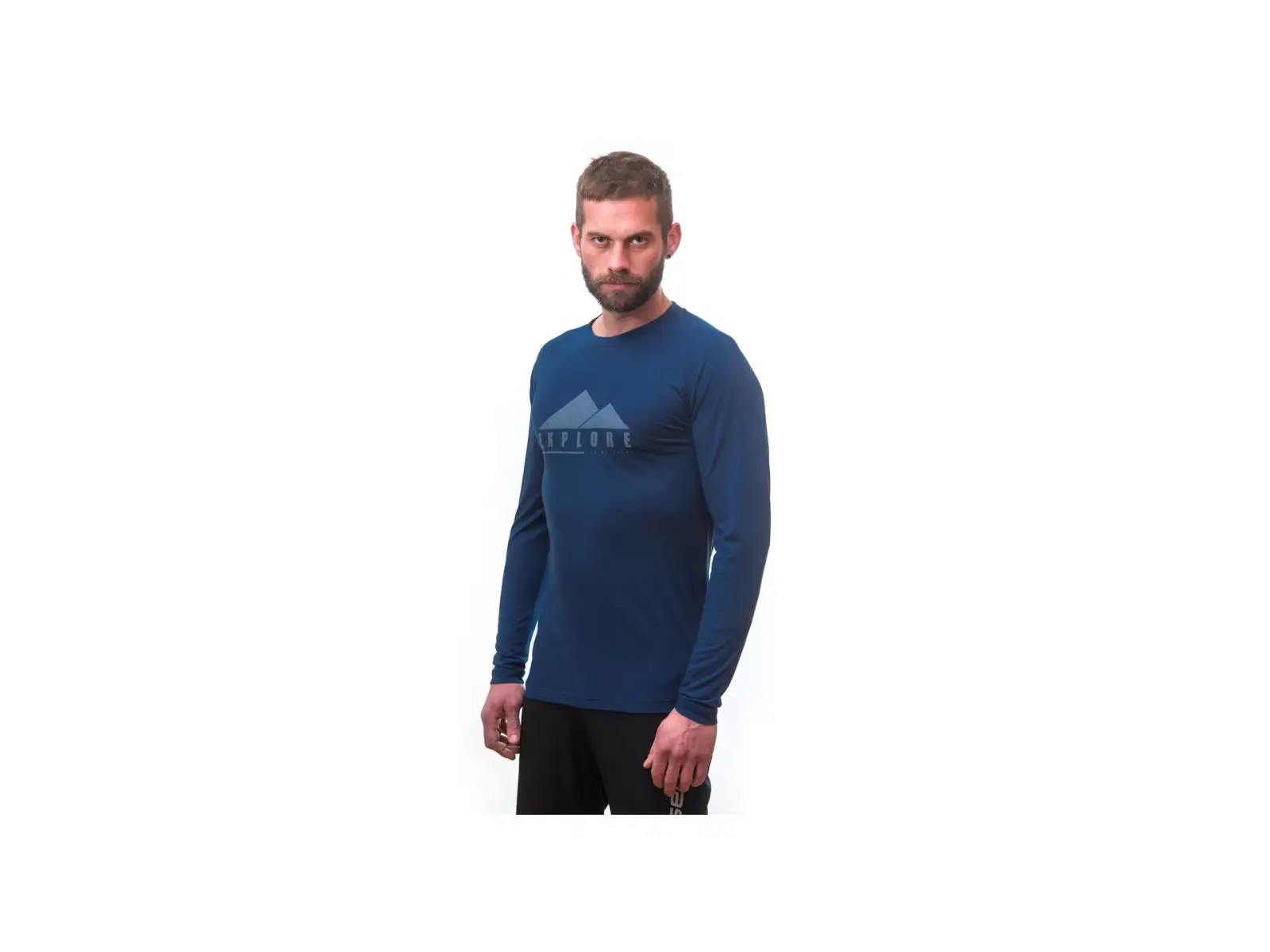 Sensor Merino Air PT Explore pánske tričko dlhý rukáv tmavo modrá