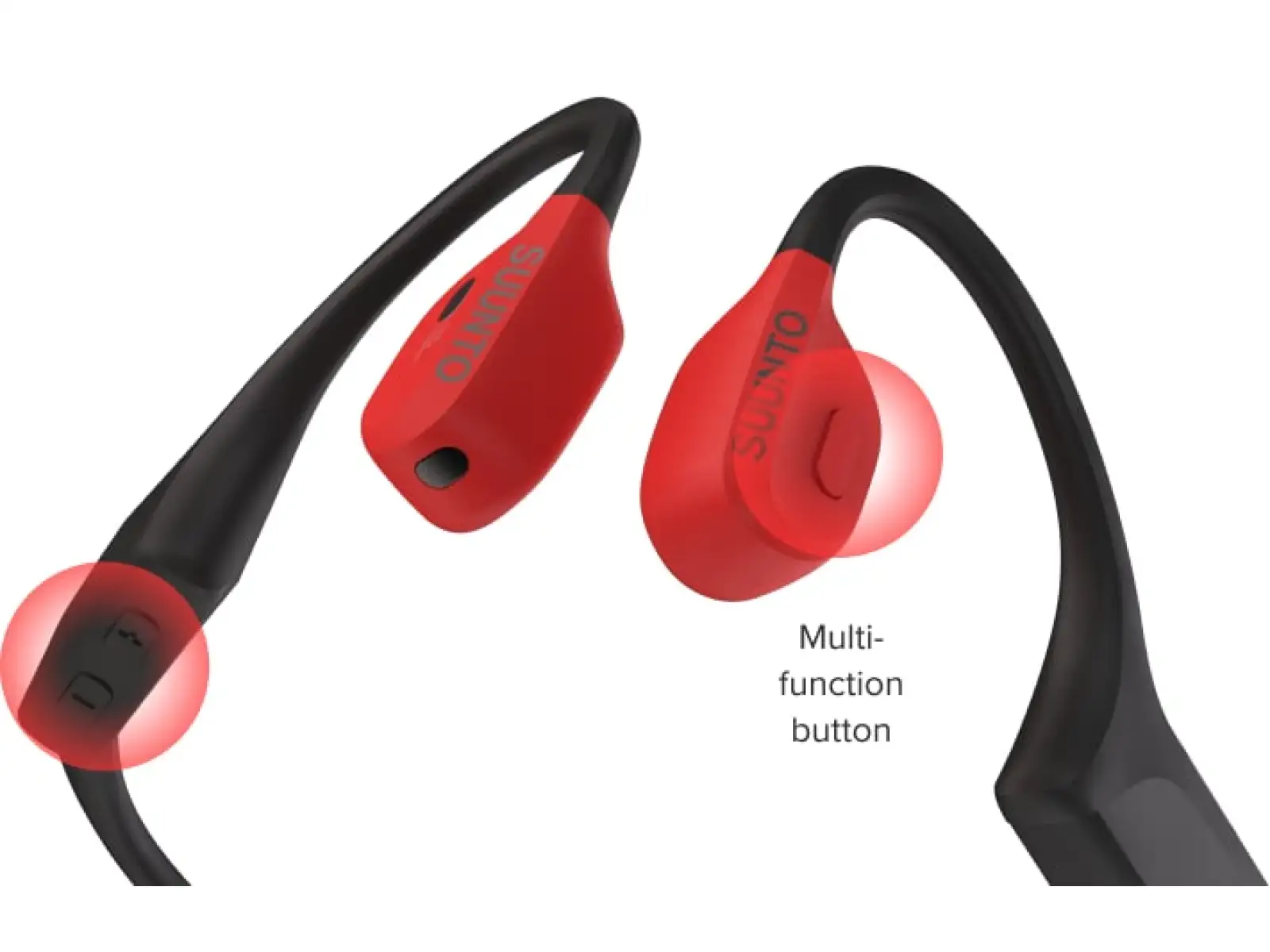 Suunto Wing slúchadlá s nabíjateľnou stanicou Lava Red