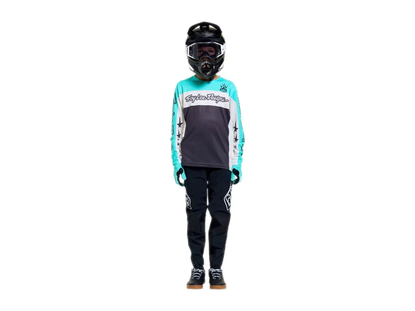 Troy Lee Designs Youth Sprint Pro detský dres dlhý rukáv Yo Moto Carbon